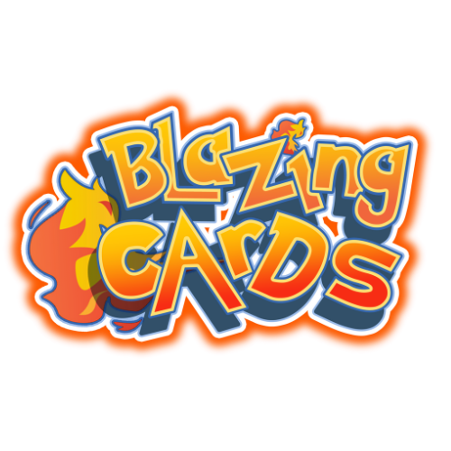 Blazing Cards Retro Logo Sticker *Limited Quantity*